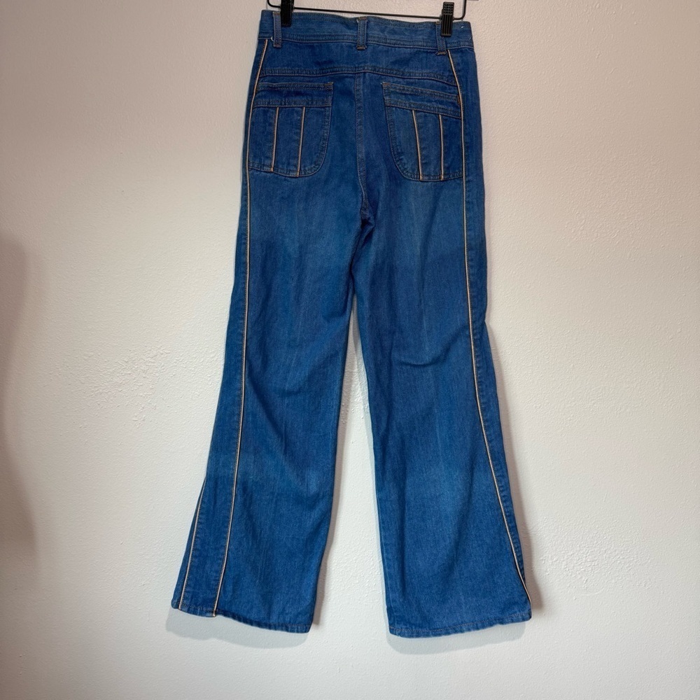 1970s L’Avion High-Rise Jeans | True Vintage Wide Leg Denim | Size 30M - Picture 3 of 8